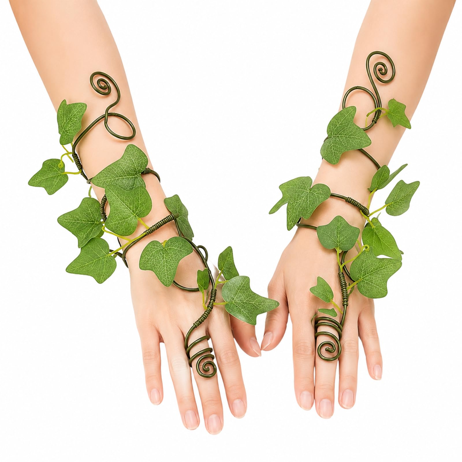 Poison Ivy Costume Accessories 2Pcs Ivy Vine Arm Wrap for Women