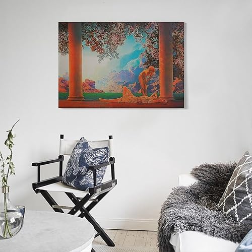 Miniatura 5 de Maxfield Parrish - Póster de Daybreak (1922), pintura decorativa, lienzo, arte de pared, póster de sala de estar, dormitorio, pintura de 16 x 24