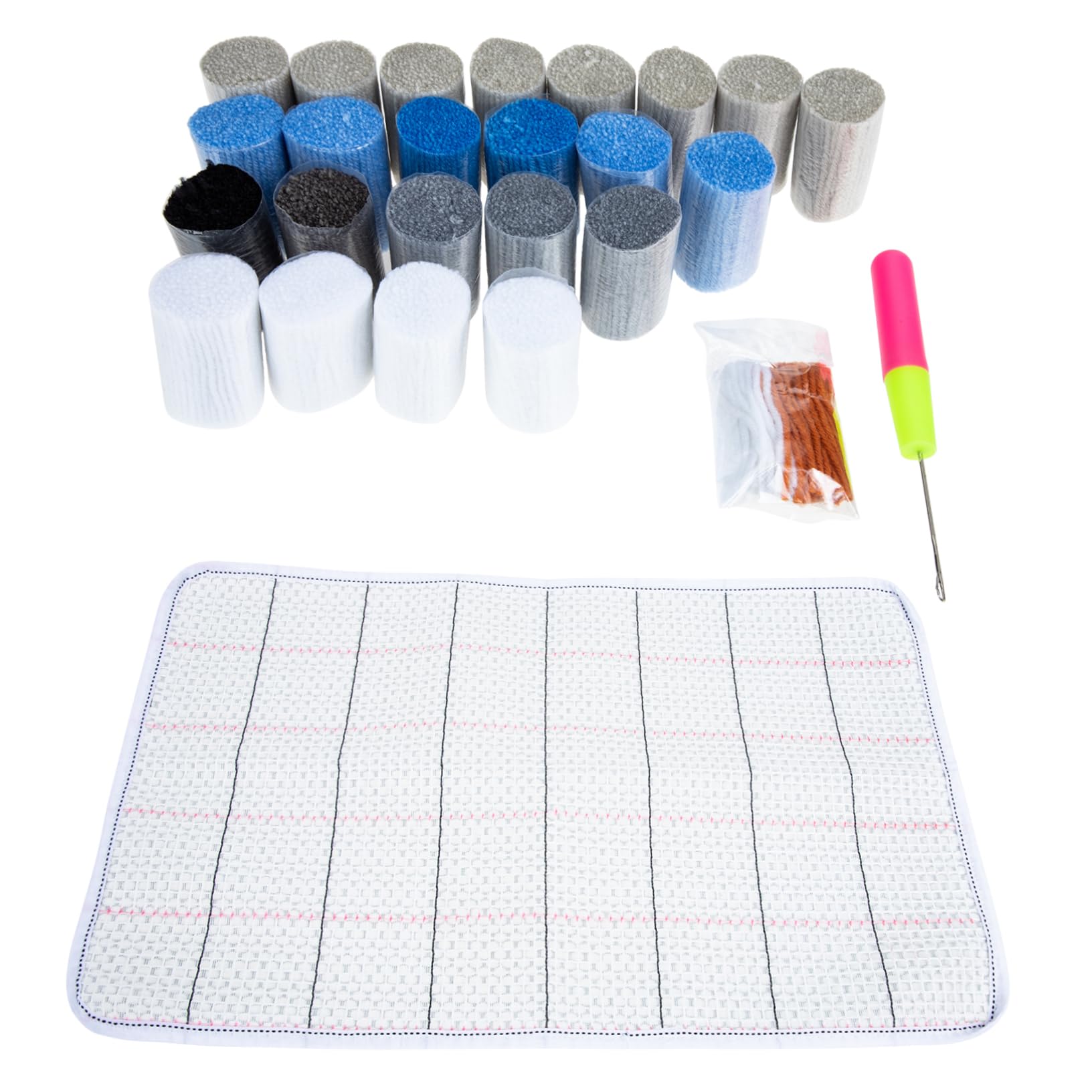 Kit de gancho de pestillo para alfombra, manualidad fácil para adultos sin experiencia
