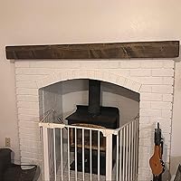 Vista 30 de Chimenea, Rústico, Estante, Manto Flotante, Madera Real, Viga, URBANDI (Provincial, 48Lx6Hx8D)
