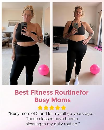 Miniatura 3 de Home Pilates Essentials Kit for Women, Magic Circle Pilates Equipment Ring and Ball Set, 6 Resistance Bands Workout Guide for 28 Day Pilates Kit