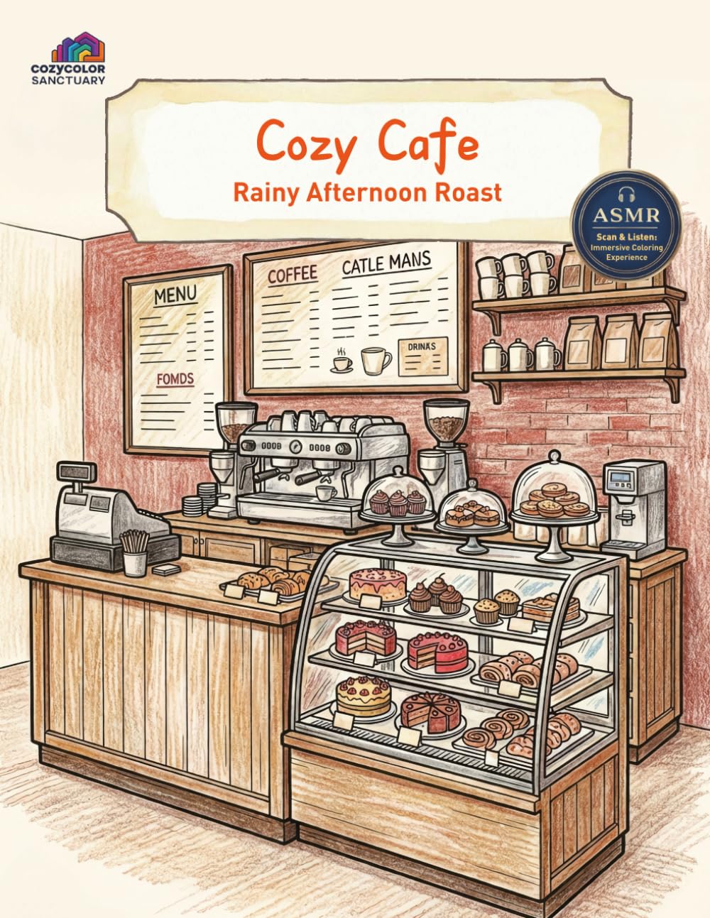 Cozy Cafe: Artistic Escapes into Quiet Coffee Shops and SweetFrench Bakeries (CozyColor Sanctuary)