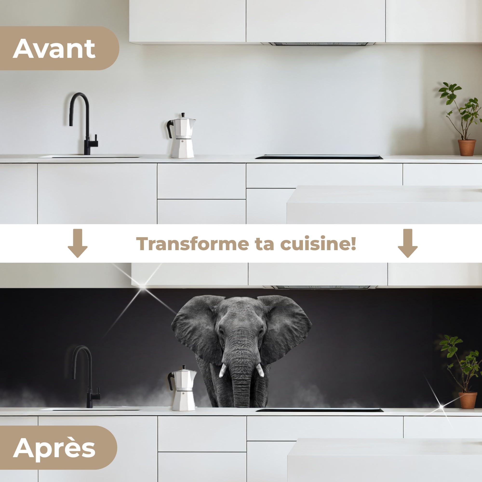 KitchenYeah© Crédence Adhésive Cuisine Résistant À La Chaleur Plaque