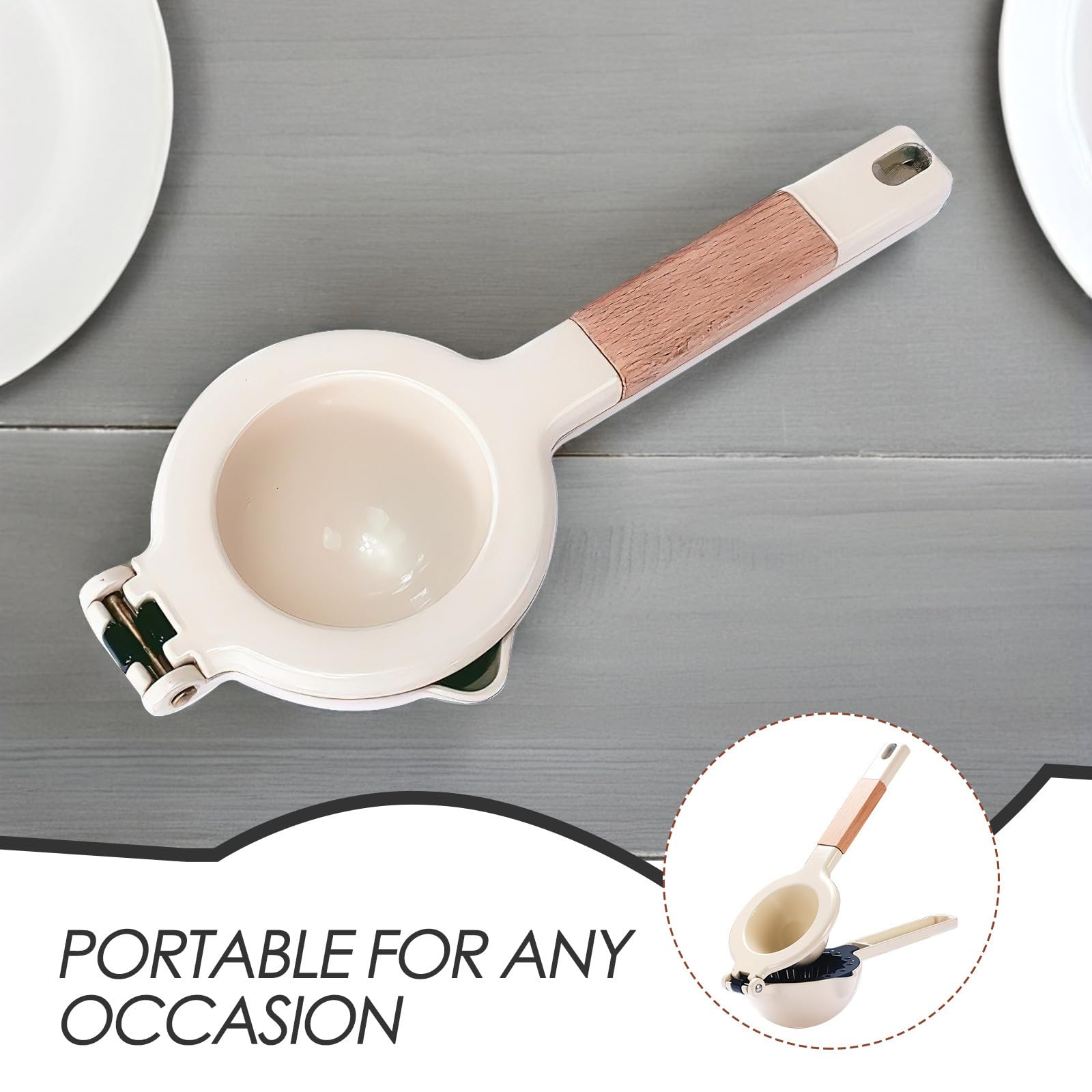 Alipis Spremiagrumi portatile in metallo - Spremiagrumi per pompelmo, arancia e - Estrattore di succo manuale per cucinare in casa