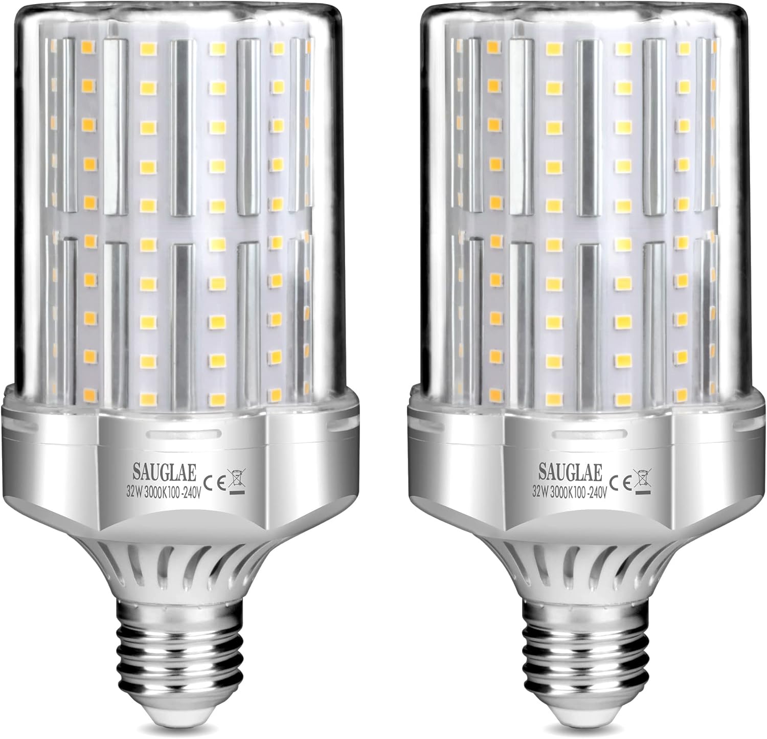 SAUGLAE 32W LED Light Bulbs, 260W Incandescent Bulbs Equivalent, E27