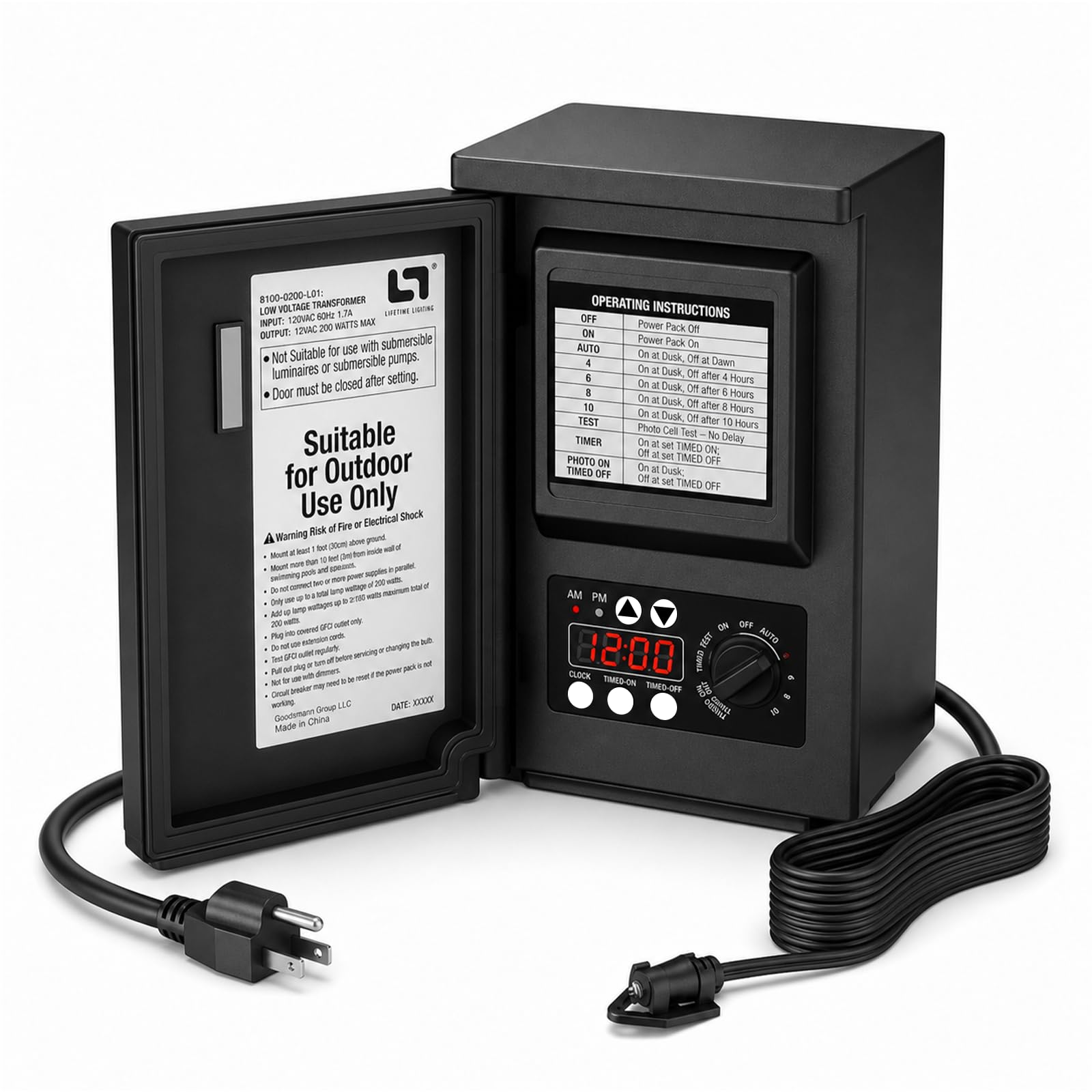 200W Low Voltage Transformer - 6 Modes -1 200W Low Voltage Transformer - 6 Modes -1