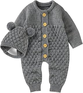 Baby Knit Romper Newborn Long Sleeve