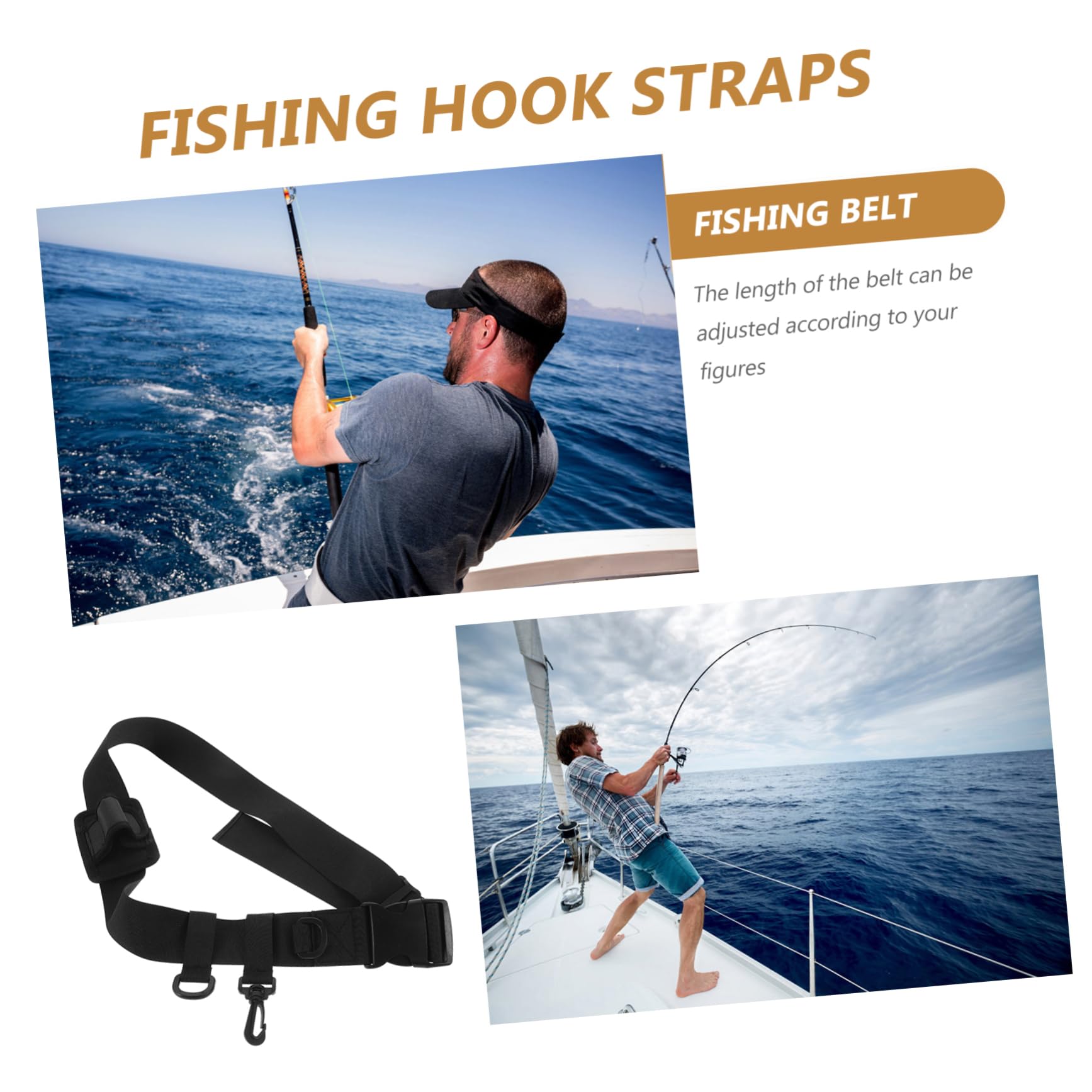 NULYLU Fishing Waist Belt Holder Sturdy Fishing Pole Carrying Strap for Easy Access