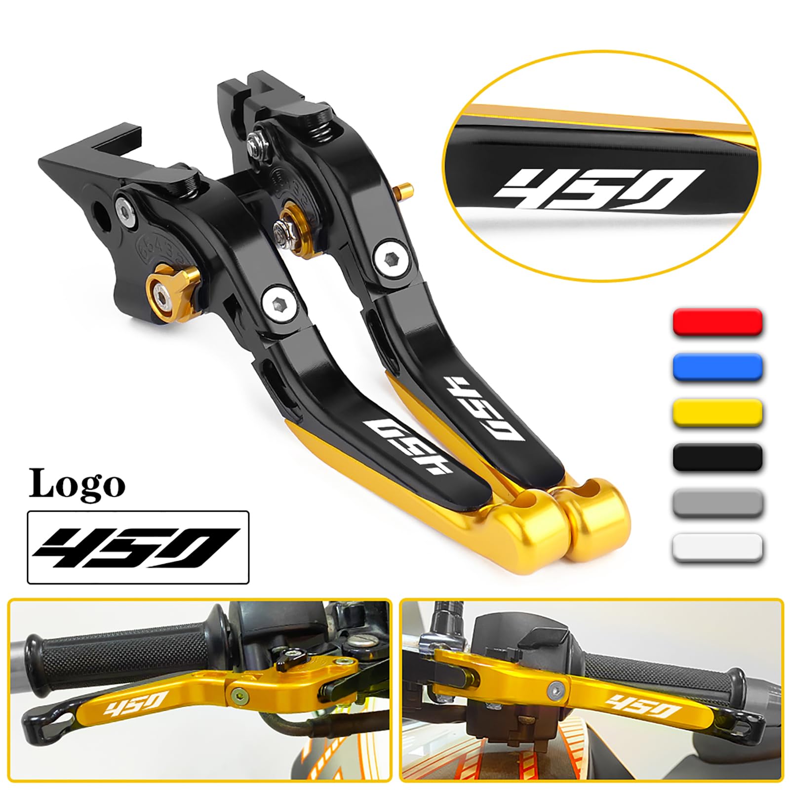 Moto CNC Freno Leve di Frizione Regolabile per CF&MO&TO 450MT 450 MT MT450 2024 2025 Set Pieghevole Allungabile