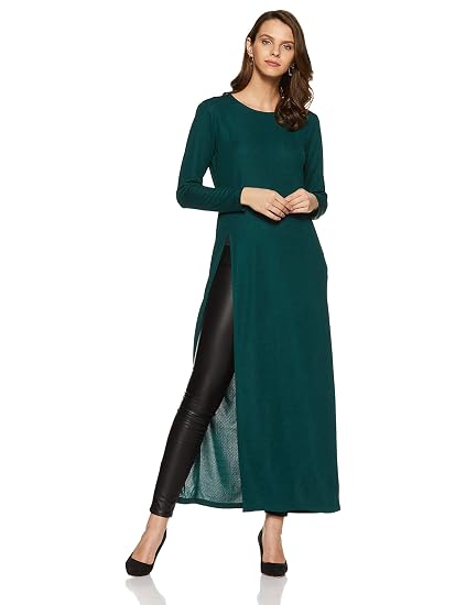 Buy Miss Olive Women's Plain Maxi Top at Amazon.in