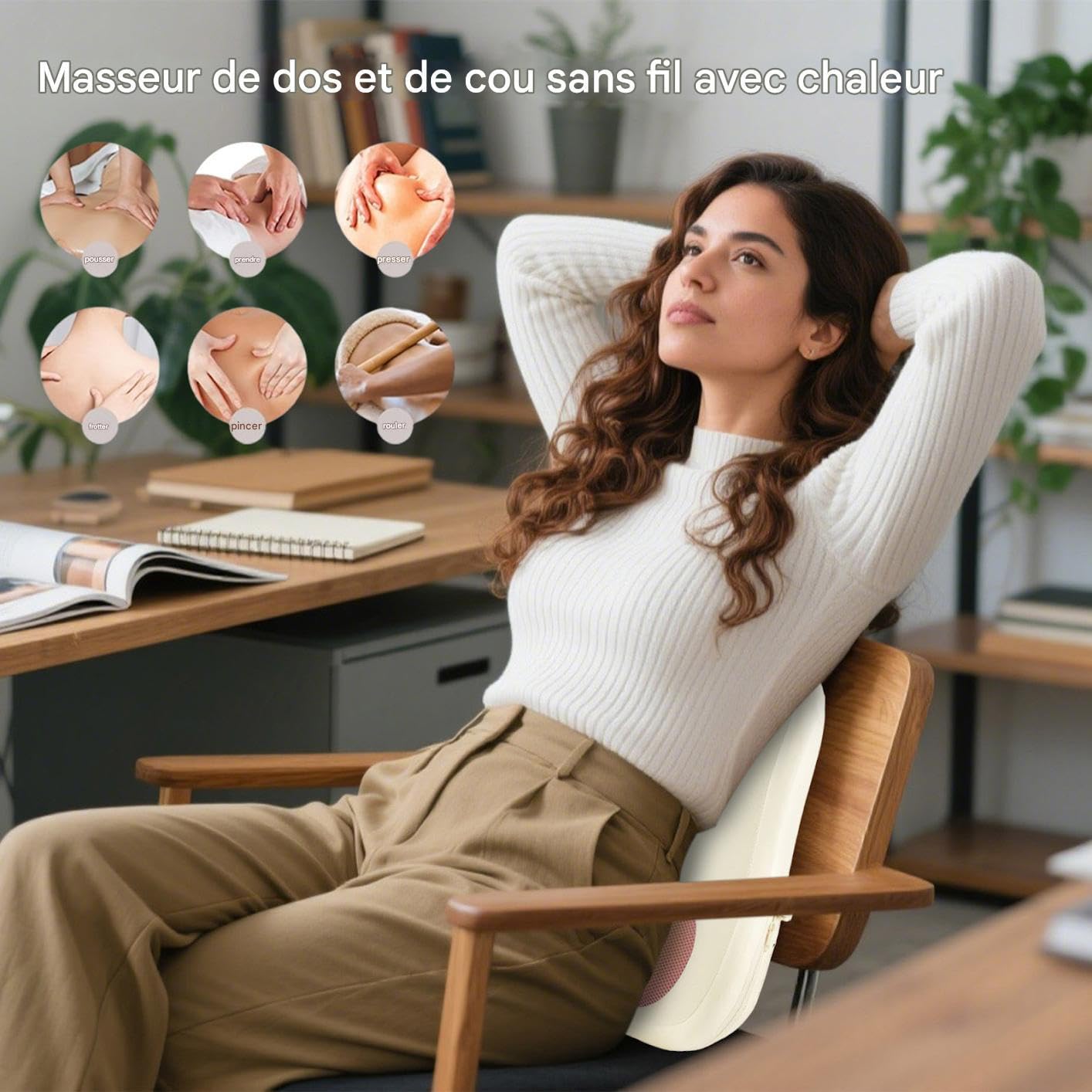 Masajeador Dorsal con Calefacción - Masajeador Cervical Térmico