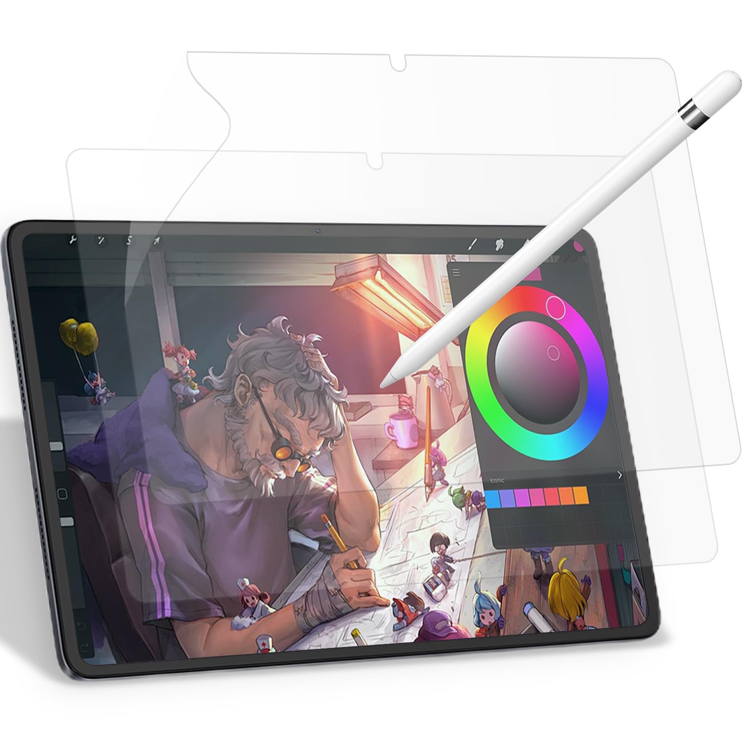 IVEOPPE 2 Stück Papier Schutzfolie für Honor Pad 9 12,1 Zoll, Matte Papierfolie Displayfolie zum Zeichnen, Schreiben und Notizen Machen wie auf Papier