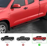 Vista 2 de MOSTPLUS Estribo Nerf Bar de 6 pulgadas compatible con Toyota Tundra Crew Max Cab 2007-2021 Paso lateral ovalado