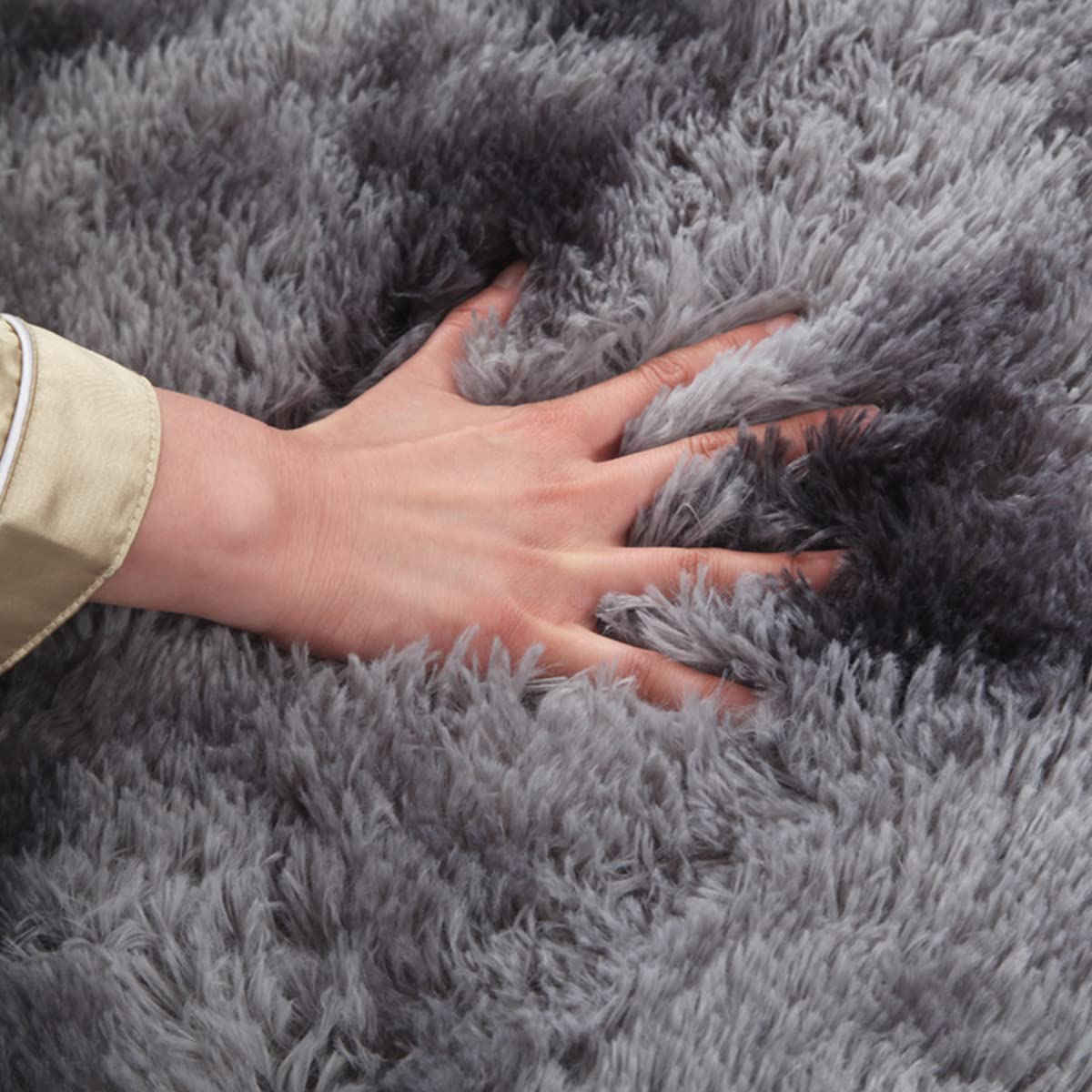 Tapis antidérapant en fausse fourrure pour salon et chambre à coucher, tapis de sol confortable, essentiel pour la décoration d'intérieur, confort élégant