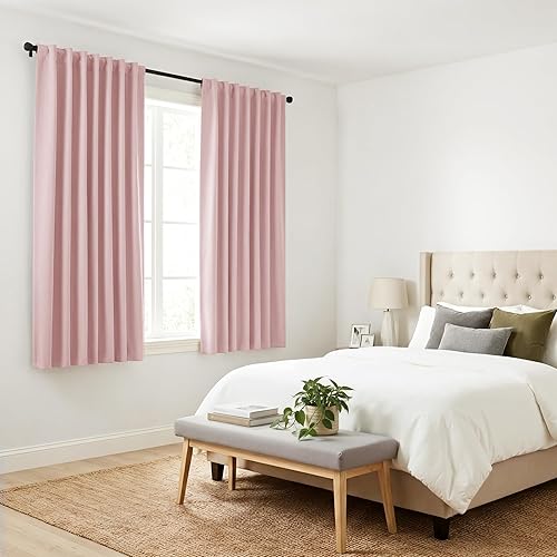 Miniatura 330 de PONY DANCE - Cortinas opacas aisladas térmicamente, set de 2 cortinas opacas con bolsillo para barra / pestaña trasera, paneles de cortinas opacas,