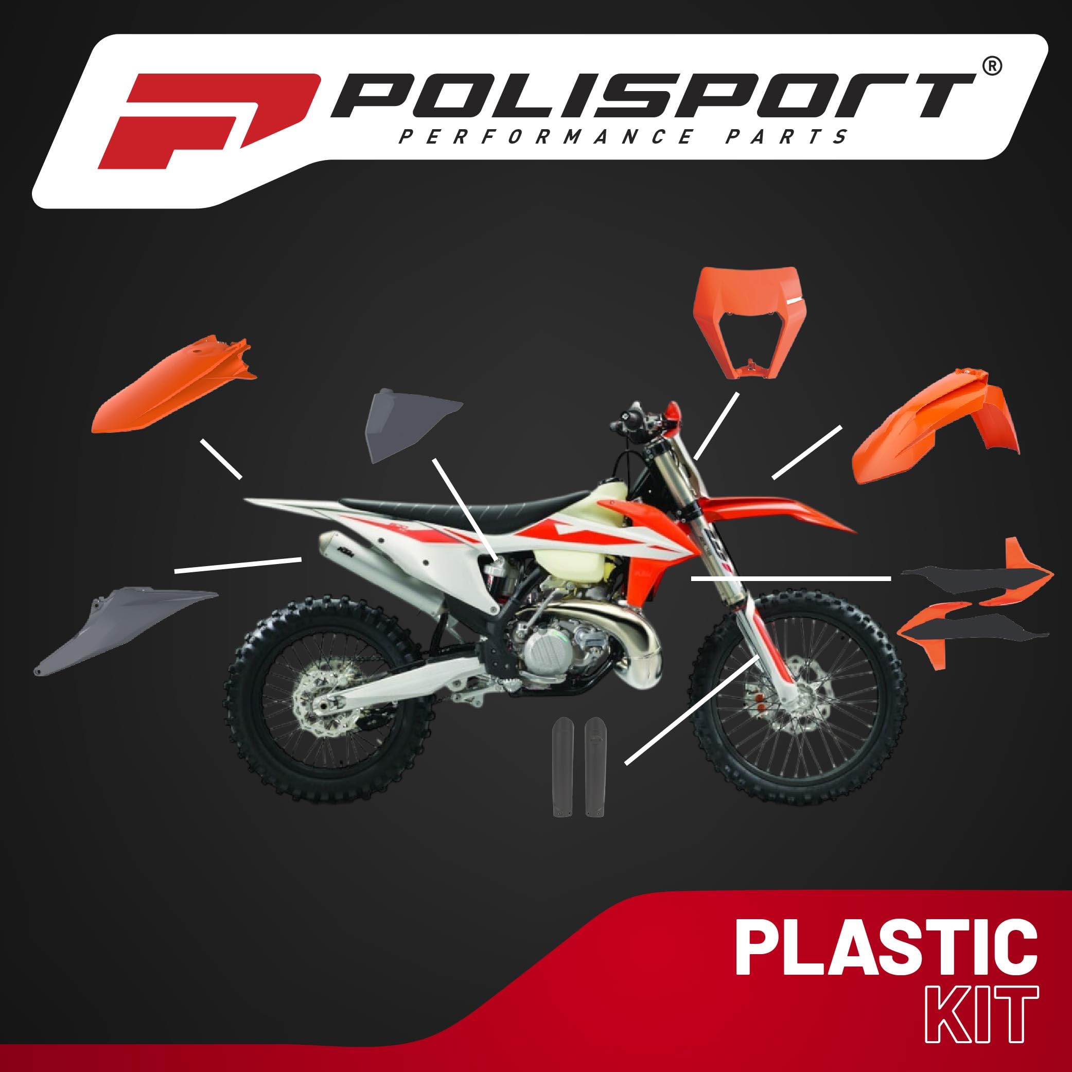 新品 KTM EXC EXC-F 20-23 外装 セット ポリスポーツ Amazon.com: Polisport Motocross (MX) Replica Plastic Kit for KTM
