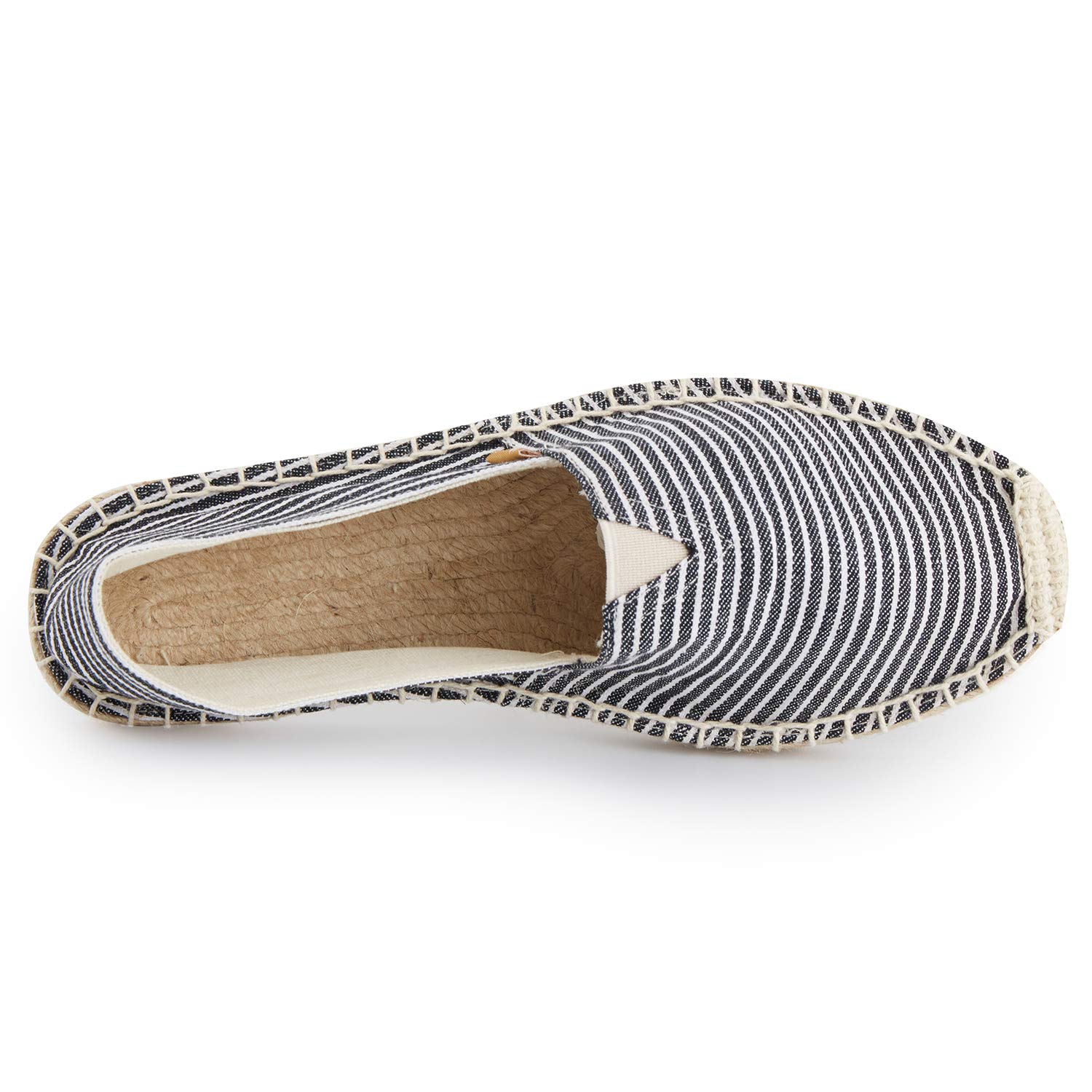 Espadrilles en Toile à Rayées Style à Enfiler Homme