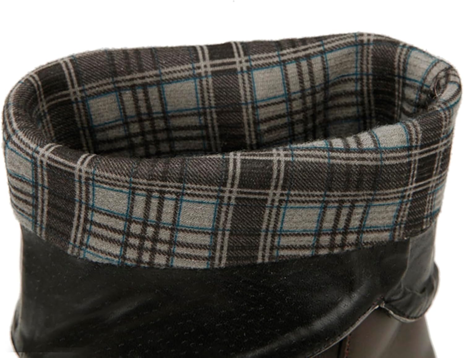 Asterisco Women Wedge Heel Mid Calf Boots With Platform High Heel Boots Round Toe Slip On Snow Boots, Size 1-14.5