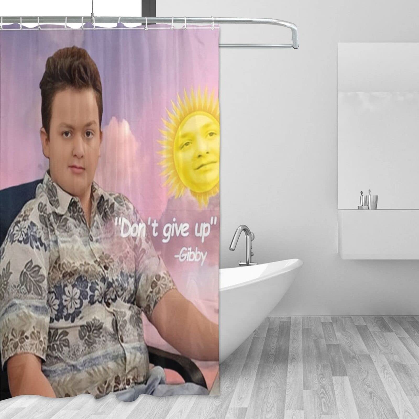 ❄✨♦シャワーカーテン ❤❄✨入手困難☆☆☆☆ Amazon｜Hyyccue Gibby シャワーカーテン 浴室用 防水 Gibby Say