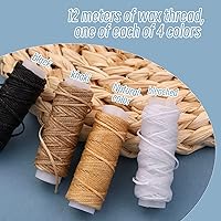 Vista 3 de Juego de 33 piezas de encuadernación de libros, 4 carpetas de hueso, papel plegable, suministros de encuadernación de libros con aguja