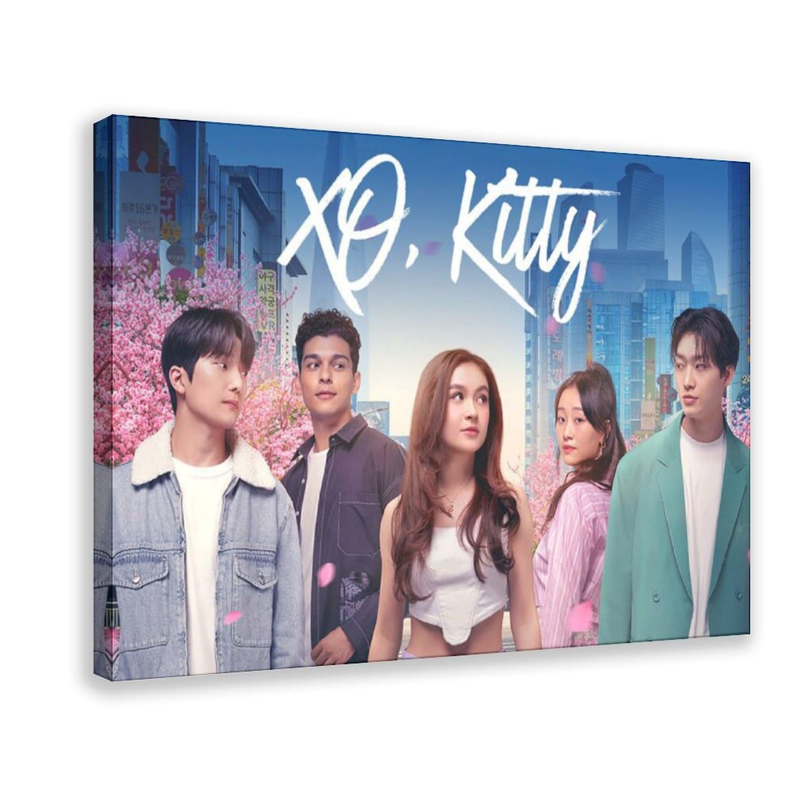 MINKATE XO, Kitty Tv Series Poster 4 Canvas Poster Bedroom Decor Landscape Office Room Decor Gift Frame:12x18inch(30x45cm)
