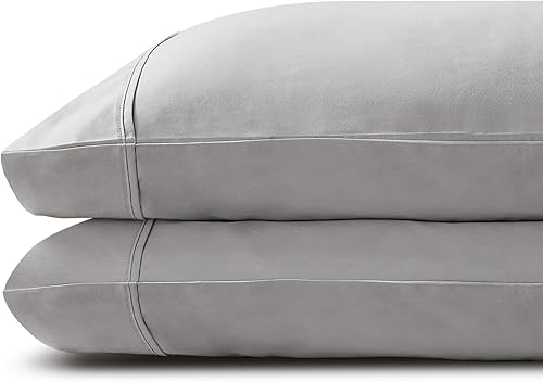 Miniatura 1 de Brielle Home Viscosa de bambú refrescante, suave y transpirable, elegante, bohemio, moderno, elegante, con bolsillo profundo, juego de fundas de