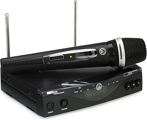 Miniatura 7 de AKG Pro Audio WMS470 Vocal Set D5 Band 8 Sistema de micrófono de mano inalámbrico con receptor estacionario SR470 y transmisor de mano HT470D5