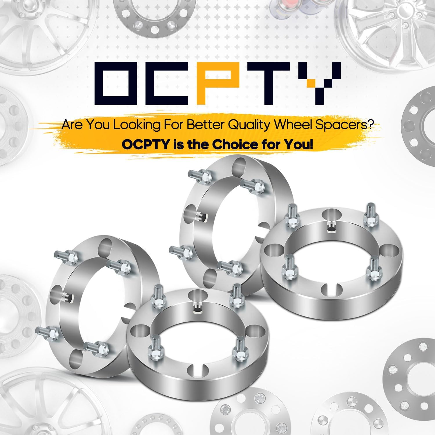 OCPTY 4PCS 4x156 to 4x156 Wheel Spacers 1.5" Wheel Adapters 10x1.25 Studs 131mm Center fit for 2016-2017 for Polaris for General 1000 EPS / 2017 for Polaris for General 1000 EPS Hunter Edition