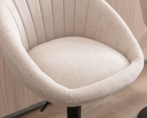 Miniatura 7 de CIMOTA Juego de 2 taburetes de bar giratorios ajustables y modernos sillas de bar con respaldo para comedor isla de cocina bar en casa altura de