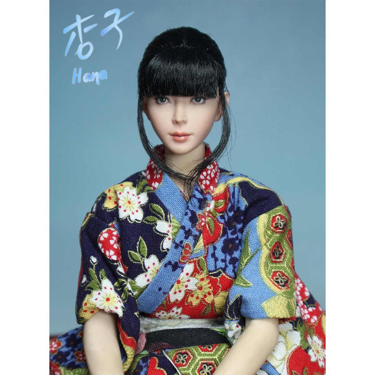 HiPlay 1/6 Asian Beauty Hana mit beweglichen Augen Kopfskulptur (Ver.A) Zubehör für 12-Zoll-Actionfigur