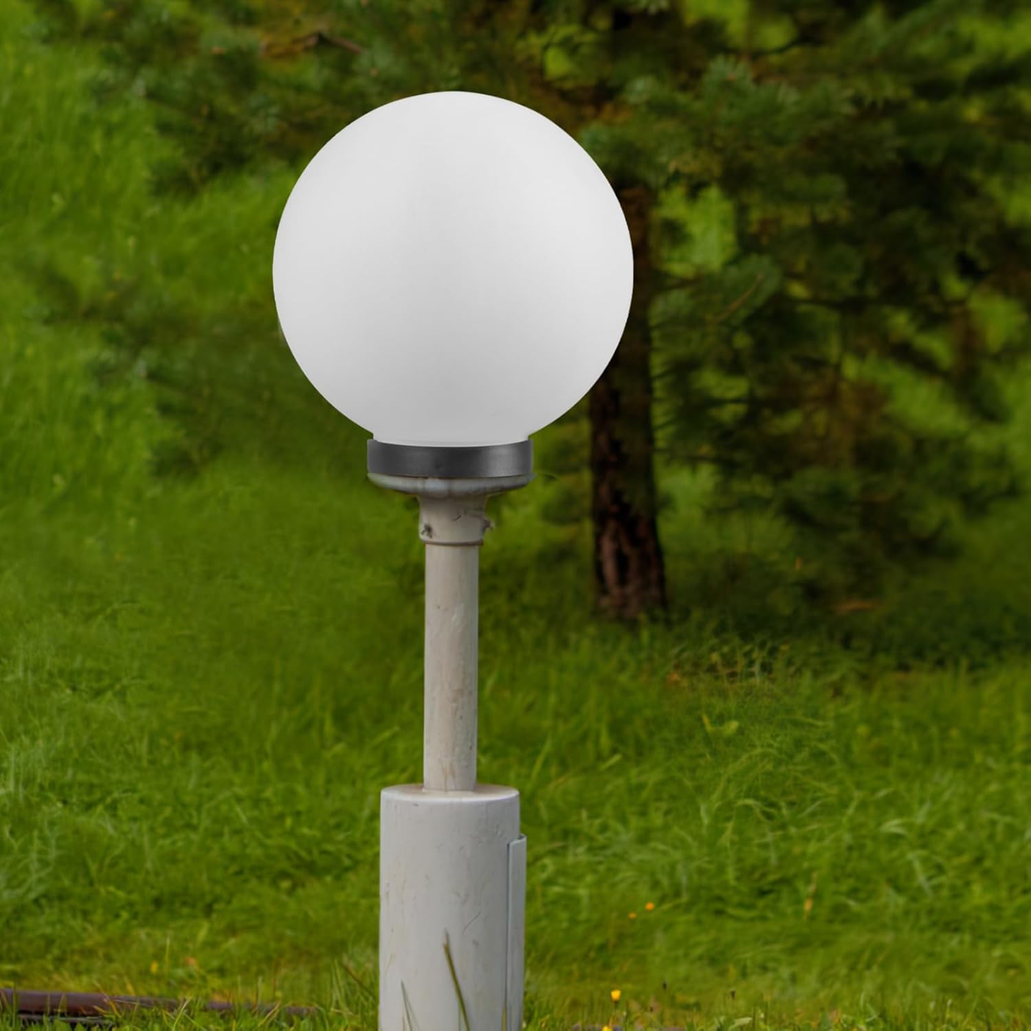 ARTIBETTER Frosted Acrylic Globe Lamp Shade Replacement Outdoor Light Fixture Shade for Garden and Easy to Install Lightweight Durable Design for Use