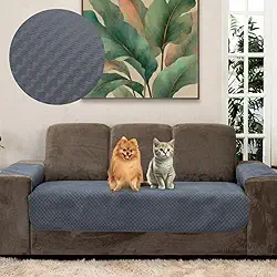 Capa Protetora Arranhão Gato Sofá 2 Lugares Boutique Cinza Escuro