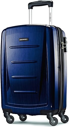 Vista 241 de Samsonite Winfield 2 Equipaje rígido con ruedas giratorias, Azul profundo, Juego de 3 piezas (20/24/28)
