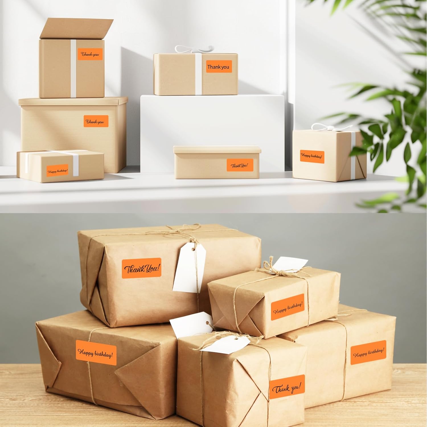 2x1 Inch Thermal Labels, Orange Thermal Printer Stickers, Waterproof Self-Adhesive Shipping Label Printer Sticker for Barcode, Name, Address, 300 Labels/Roll - Image 5