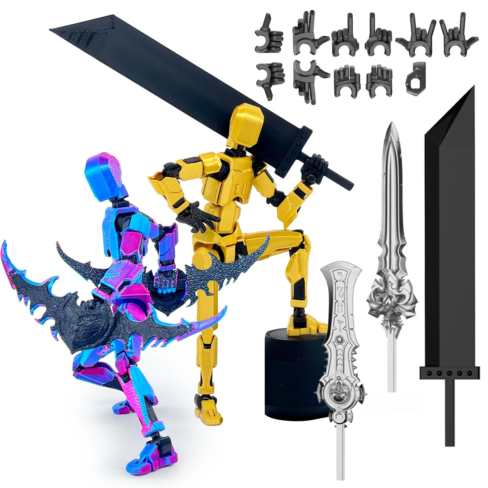 Toys⭐︎ WKSBBTS Upgraded 6-Pack T13 Action Figures with Smooth Joints