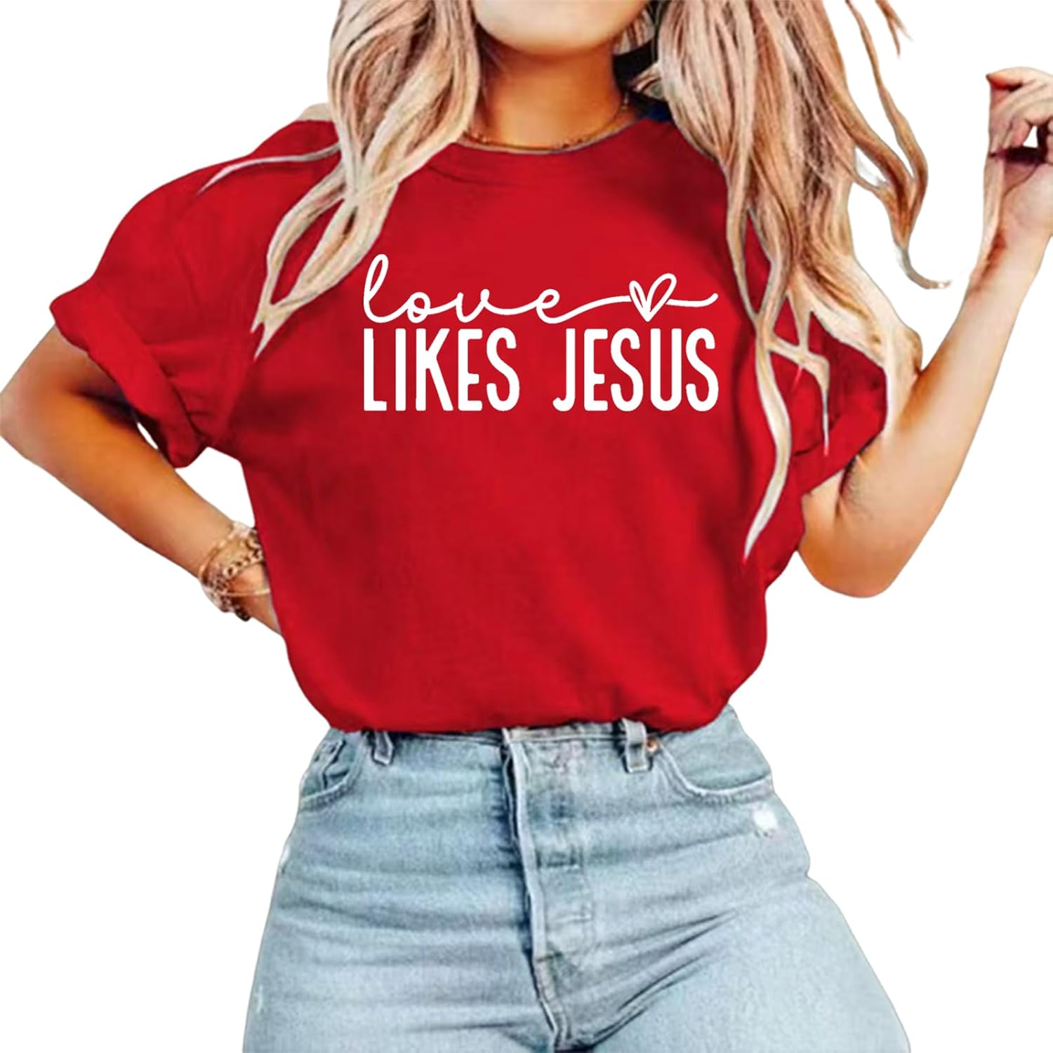Womens Christian T Shirts: Faith Religious Saying T-Shirts Bible Verse Inspirational Tops - Image 2