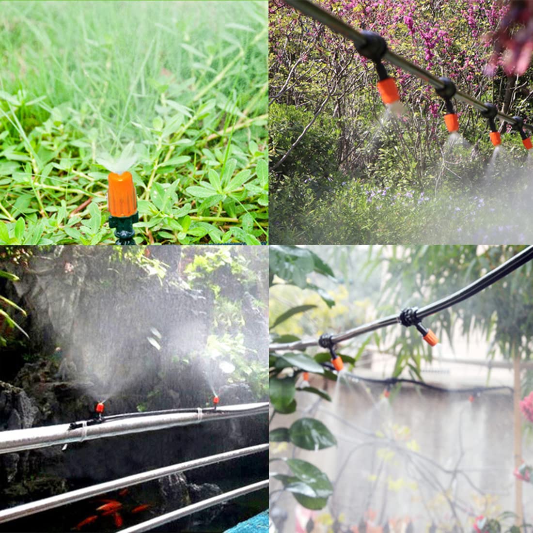 Sprinkle Misting Sumbirg 24 Pcs Misting Nozzle Atomizing Nozzle Drip Micro Sprinkler ...