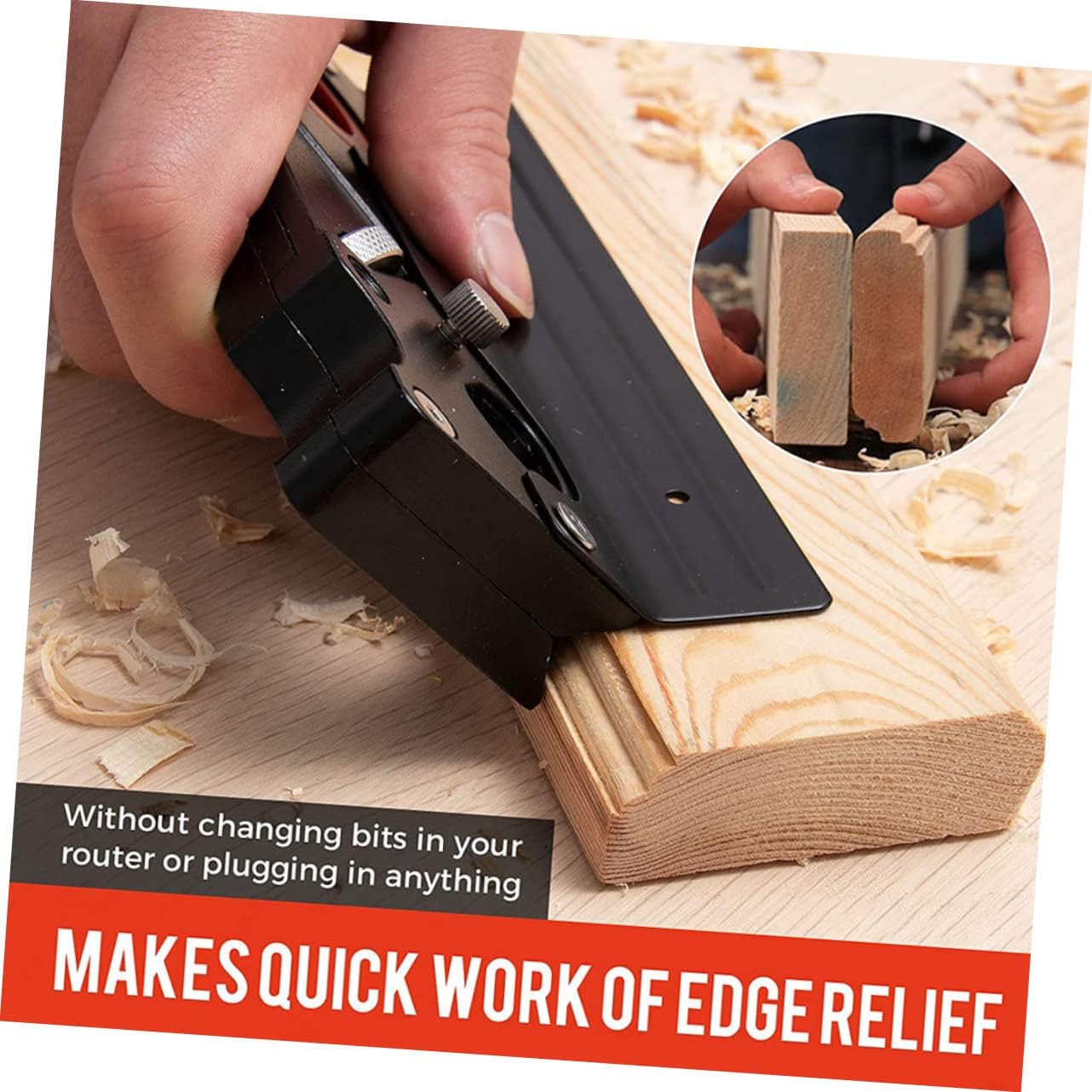 Woodworking Planing Tool of Chamfer Plane Planing Hand Tool Planer for Woodworkers Additional Blades