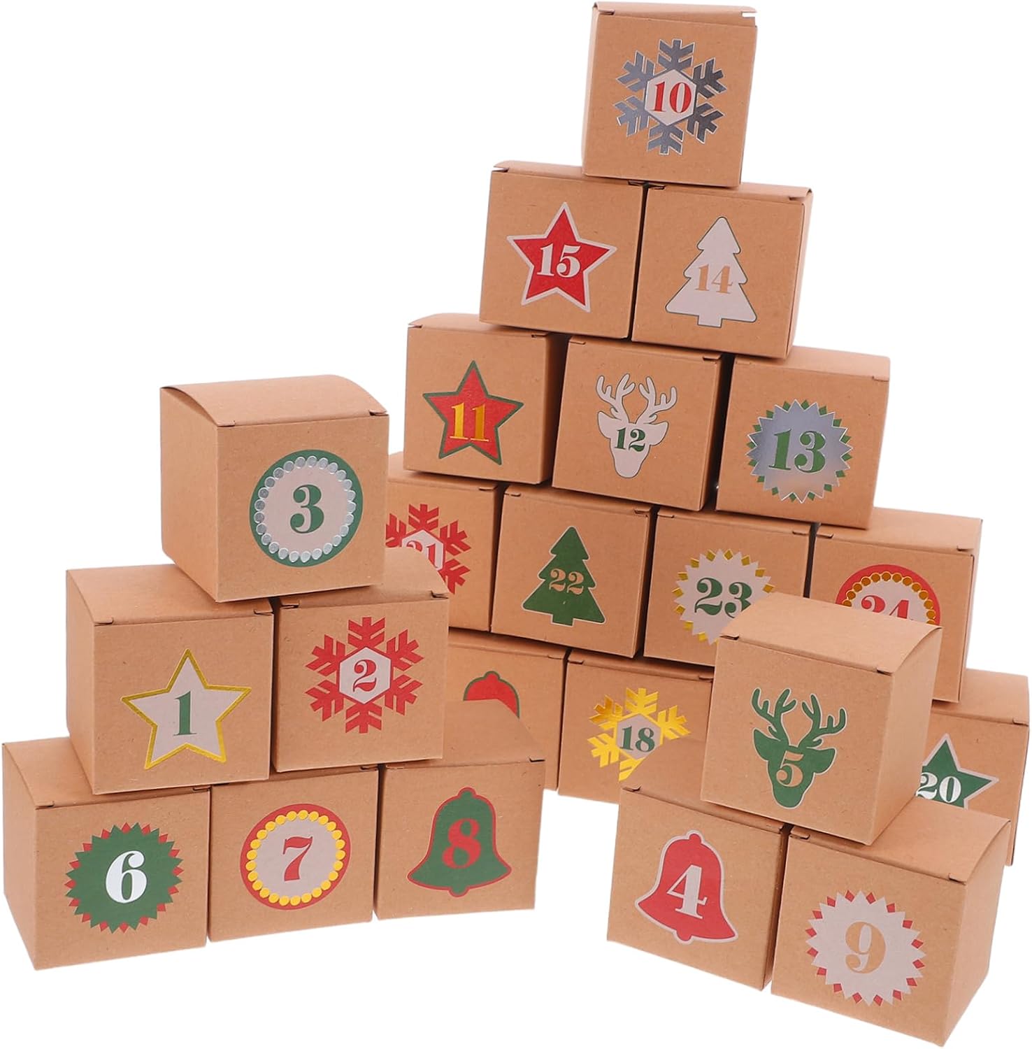 Zerodeko 1Set Days Countdown Candy Container for Adults Sturdy Holiday Decoration Box for Festive Cheer