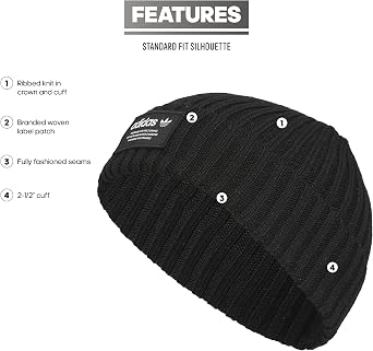 adidas Originals Unisex Adult Unisex Originals Rib Cuff 2.0 Beanie