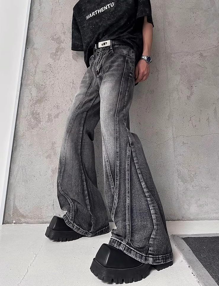 Unisex Y2K Baggy Wide Leg Jeans – Vintage Washed Distressed Denim Pants High Waist Oversized Streetwear for Men Women2