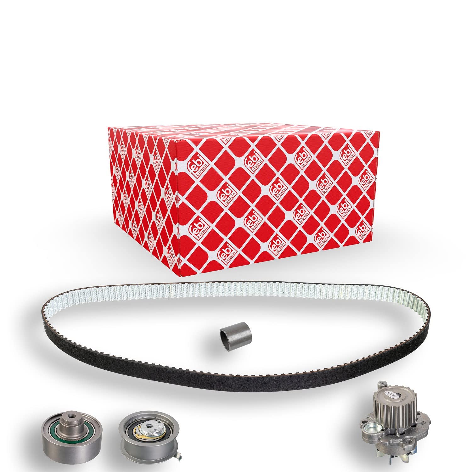 Febi bilstein 32743 Pompe à eau + kit de courroie de distribution | Compatible avec: SEAT IBIZA III, SKODA FABIA I, FABIA I Combi, FABIA I Praktik, FABIA I Stufenheck, VW POLO