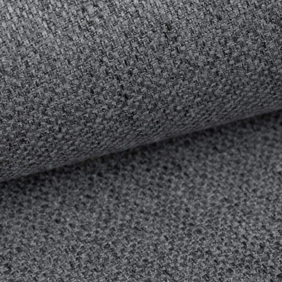 HEKO PANELS 10 Meter Atena Polsterstoff Möbelstoff Meterware - z.B. Stoff für Stühle oder Eckbank Bezug Dunkelgrau