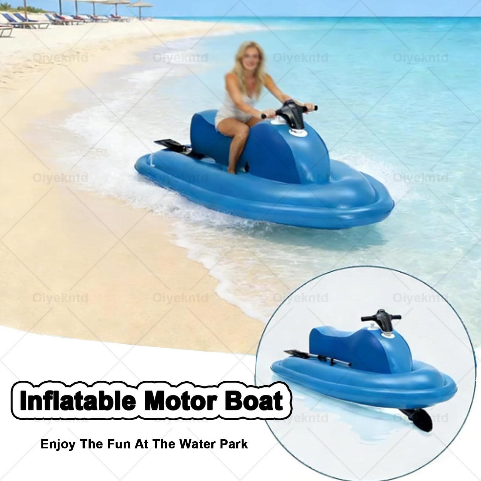 Bote Inflable eléctrico con Motor y batería Recargable; Motor portátil para Motos de Agua y Tablas de Sup (Apto para Adultos y niños); Ideal para Buceo, natación y Kayak 700W16Apro