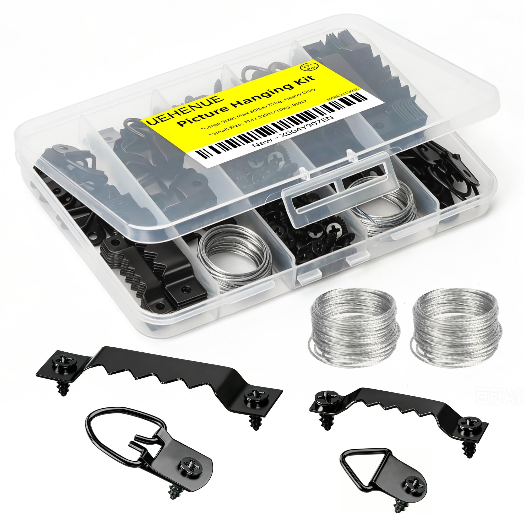 Picture Hanging Kit - 251pcs Heavy Duty Hardware -9