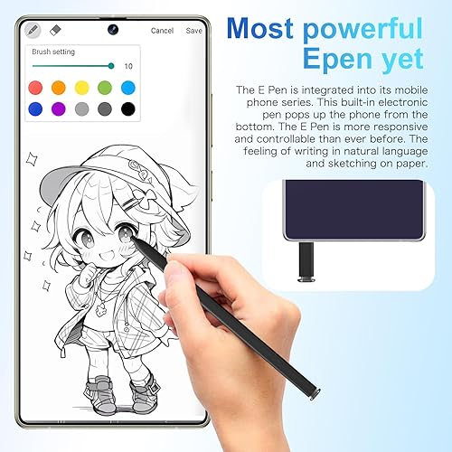 Miniatura 5 de Teléfono I25 Ultra desbloqueado de 16+1 TB, bolígrafo integrado, batería de 7000 mAh, pantalla HD de 6.99 pulgadas, teléfono inteligente Android 14,