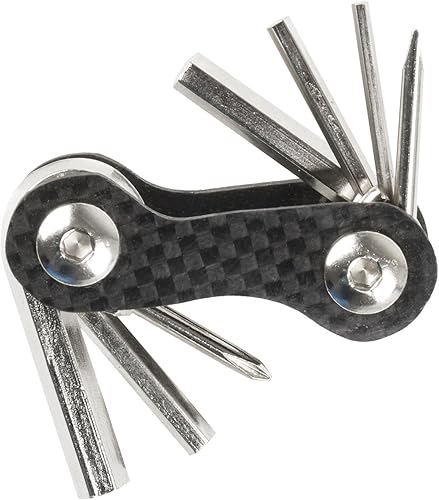 M-Wave Multiherramienta plegable de fibra de carbono de 8 funciones, negro