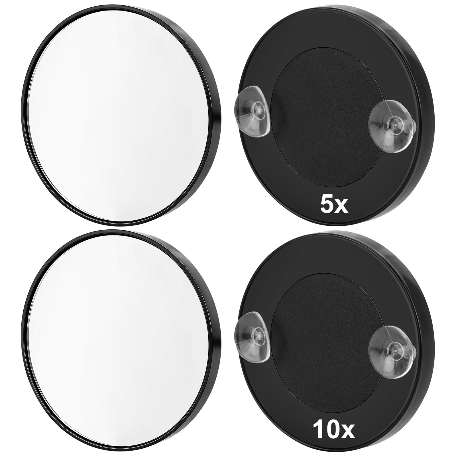 Tbestmax 4 Pcs 5X 10X Magnifying Mirror, Small Travel Magnifying Makeup Mirror with Suction Cup, 3.5 inches-picture-48