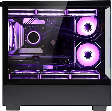 Sunshine Gaming PC- Intel Core i5-12600K 10-Core (6P+4E) 3.7 GHz, RTX 5060 8GB, 32GB DDR5 6000MHz RAM,1TB PCIe SSD, WiFi & Bluetooth - Windows 11 Desktop Computer -Black