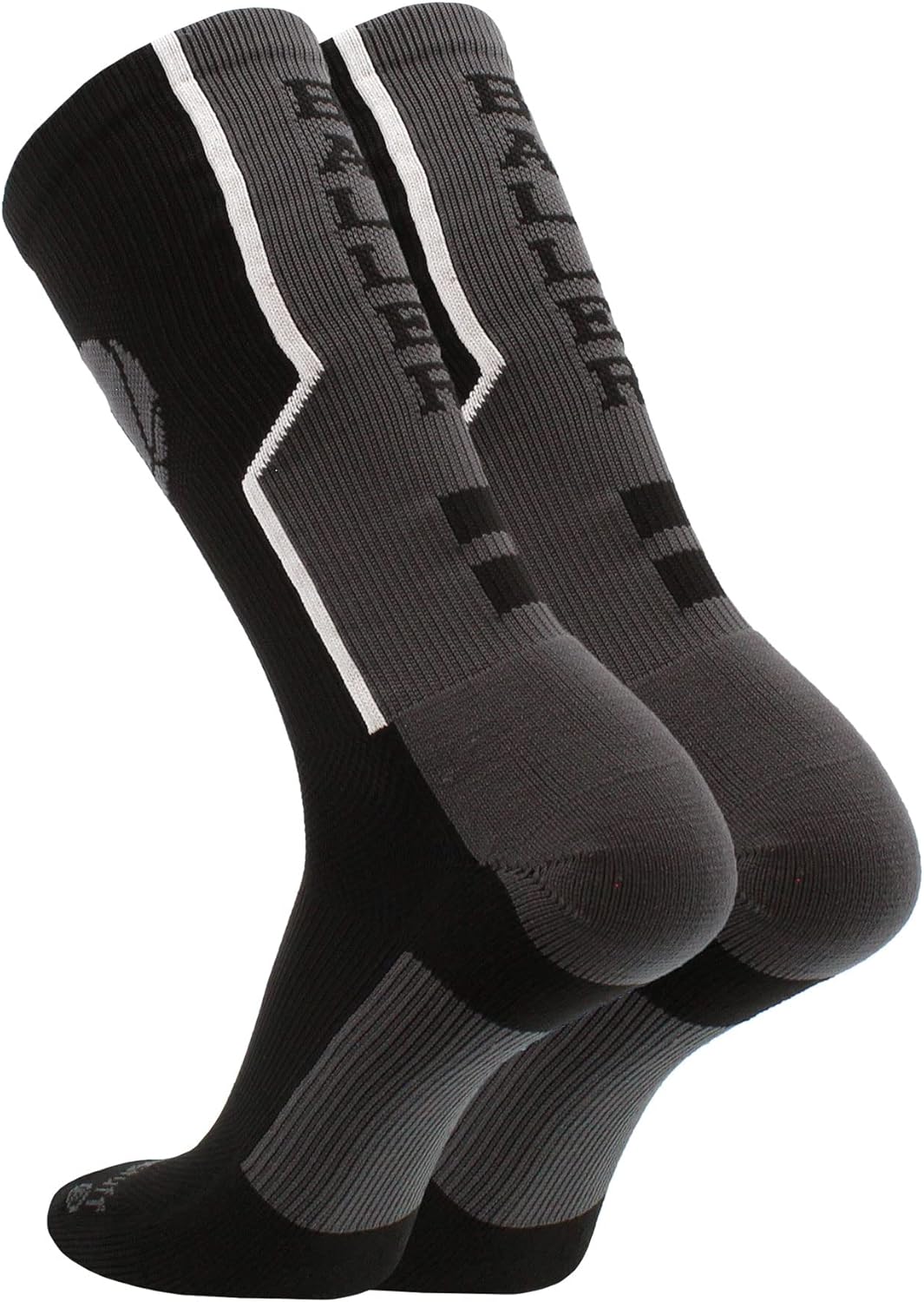 MadSportsStuff Baller Basketball Socks with Basketball Logo Crew Length - Image 3